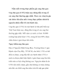 Nấm mốc trong thực phẩm gây ung thư gan 