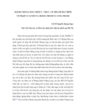 Báo cáo nghiên cứu khoa học " THÀNH THĂNG LONG THỜI LÝ - TRẦN - LÊ: ĐÔI LỜI BÀN THÊM VỀ PHẠM VI, VỊ TRÍ CỦA HOÀNG THÀNH VÀ CUNG THÀNH "