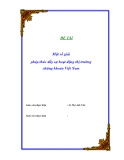 Luận văn: Một số giải pháp thúc đẩy sự hoạt động thị trường chứng khoán Việt Nam