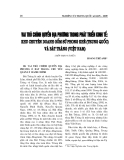 Báo cáo nghiên cứu khoa học " Vai trò chính quyền địa phương trong phát triển kinh tế khu chuyên doanh gốm sử Phong Kê ( Trung Quốc ) và Bát Tràng ( Việt Nam  )  "