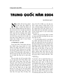 Báo cáo nghiên cứu khoa học " TRUNG QUỐC NĂM 2004 "
