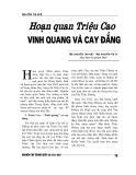 Báo cáo nghiên cứu khoa học " HOẠN QUAN TRIỆU CAO VINH QUANG VÀ CAY ĐẮNG "