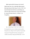 Bệnh ung thư đã hết, nhưng cái gì còn lại?