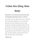 Giảm béo bằng thảo dược