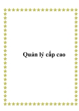 Quản lý cấp cao