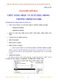 Chức năng nhập và xuất file trong chương trình SAP2000 V12