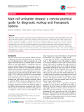 Báo cáo y học: "Mast cell activation disease: a concise practical guide for diagnostic workup and therapeutic options"