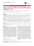 Báo cáo y học: "Gene expression profiles in BCL11B-siRNA treated malignant T cells"