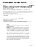 Báo cáo y học: "Contoured, prefabricated foot orthoses demonstrate comparable mechanical properties to contoured, customised foot orthoses: a plantar pressure study"