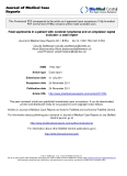 báo cáo khoa học: "Fatal septicemia in a patient with cerebral lymphoma and an Amplatzer septal occluder: a case report"