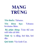 MANG TRÙNG