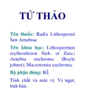 TỬ THẢO