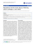 Báo cáo y học: "Mycoplasma hominis brain abscess following uterus curettage: a case repor"