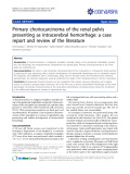 báo cáo khoa học: " Primary choriocarcinoma of the renal pelvis presenting as intracerebral hemorrhage: a case report and review of the literature"