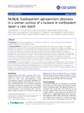 báo cáo khoa học: "Multiple Scedosporium apiospermum abscesses in a woman survivor of a tsunami in northeastern Japan: a case report"