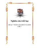 Đề tài:" TOÀN CẦU HOÁ VÀ DÂN CHỦ "