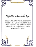 Đề tài: " PHÁT TRIỂN XÃ HỘI BỀN VỮNG VÀ HÀI HÒA: NHỮNG VẤN ĐỀ LÝ LUẬN VÀ THỰC TIỄN CHỦ YẾU HIỆN NAY "