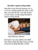 Đái dầm ở người trưởng thành
