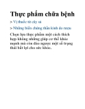 Thực phẩm chữa bệnh