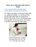 Thuốc cam có chữa được bệnh chân tay miệng? 