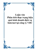 Luận văn - Phân tích thực trạng hiệu quả kinh doanh dịch vụ Internet tại công ty VDC