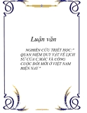 NGHIÊN CỨU TRIẾT HỌC:" QUAN NIỆM DUY VẬT VỀ LỊCH SỬ CỦA C.MÁC VÀ CÔNG CUỘC ĐỔI MỚI Ở VIỆT NAM HIỆN NAY "