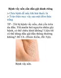 Bệnh vẩy nến cần dầu gội dành riêng 