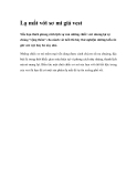 Lạ mắt với sơ mi giả vest 