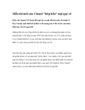 Mẫu túi mới của Chanel "hớp hồn" mọi quý cô