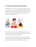 Tự chế mặt nạ tự nhiên trị mụn trứng cá