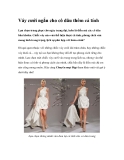 Váy cưới ngắn cho cô dâu thêm cá tính 