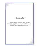 Báo cáo: Một số biện pháp nhằm thúc đẩy hoạt động nhập khẩu của công ty kinh doanh và sản xuất vật tư hàng hoá MATECOS