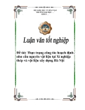 Đề tài: Thực trạng công tác hoạch định nhu cầu nguyên vật liệu tại Xí nghiệp thép và vật liệu xây dựng Hà Nội