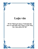 Đề tài:"Đánh giá chung về tình hình thu mua và xuất khẩu chề ở công ty XNK Nông Sản- thực phẩm Hà Nội"