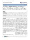 Báo cáo y học: "Neurogenic diabetes insipidus presenting in a patient with subacute liver failure: a case report"