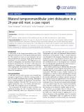 Báo cáo y học: "Bilateral temporomandibular joint dislocation in a 29-year-old man: a case report"