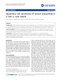 báo cáo khoa học: "Squamous cell carcinoma of rectum presenting in a man: a case report"