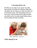 Cách dùng thuốc ở tai 