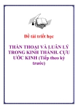 Đề tài triết học " THẦN THOẠI VÀ LUÂN LÝ TRONG KINH THÁNH. CỰU ƯỚC KINH (Tiếp theo kỳ trước) "