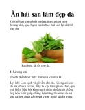 Ăn hải sản làm đẹp da