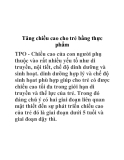 Tăng chiều cao cho trẻ bằng thực phẩm 