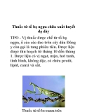 Thuốc từ tổ bọ ngựa chữa xuất huyết dạ dày 