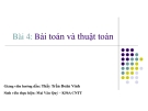 Bài 4: Bài toán và thuật toán