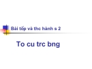 Bài thực hành số 2 lớp 12