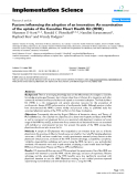 Factors influencing the adoption of an innovation: An examination of the uptake of the Canadian Heart Health Kit (HHK)