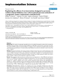 Explaining the effects of an intervention designed to promote evidence-based diabetes care: a theory-based process evaluation of a pragmatic cluster randomised controlled trial