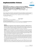 Báo cáo y học: "Organizational readiness to change assessment (ORCA): Development of an instrument based on the Promoting Action on Research in Health Services (PARIHS) framework"