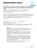 Báo cáo y học: "Curricula for teaching the content of clinical practice guidelines to family medicine and internal medicine residents in the US: a survey study"