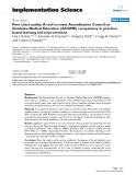 báo cáo khoa học: "  Peer chart audits: A tool to meet Accreditation Council on Graduate Medical Education (ACGME) competency in practicebased learning and improvement"