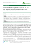 Báo cáo khoa hoc:"   Gastrointestinal complaints in runners are not due to small intestinal bacterial overgrowth"